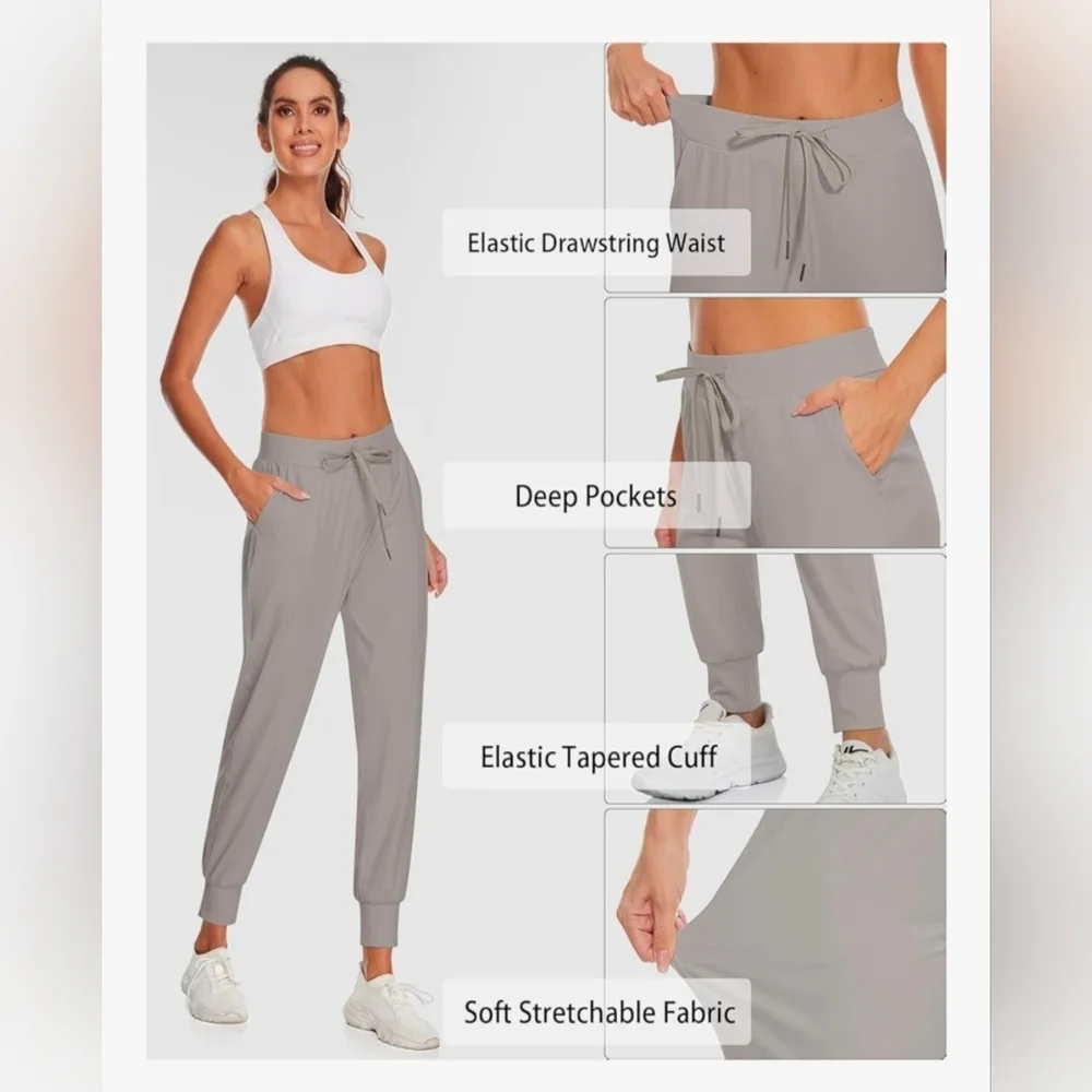 UE Women's Soft Gray Jogger Pants - Picture 2 of 5